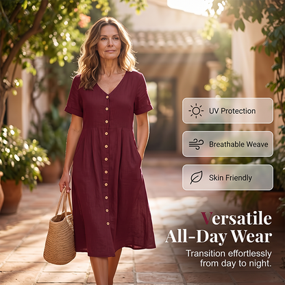 🎉 OFFRE LIMITÉE : 50 % DE RÉDUCTION ! 💕 Robe midi fluide d'été