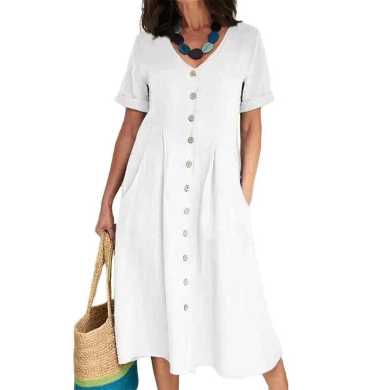 🎉 OFFRE LIMITÉE : 50 % DE RÉDUCTION ! 💕 Robe midi fluide d'été