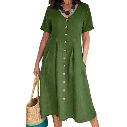 🎉 OFFRE LIMITÉE : 50 % DE RÉDUCTION ! 💕 Robe midi fluide d'été