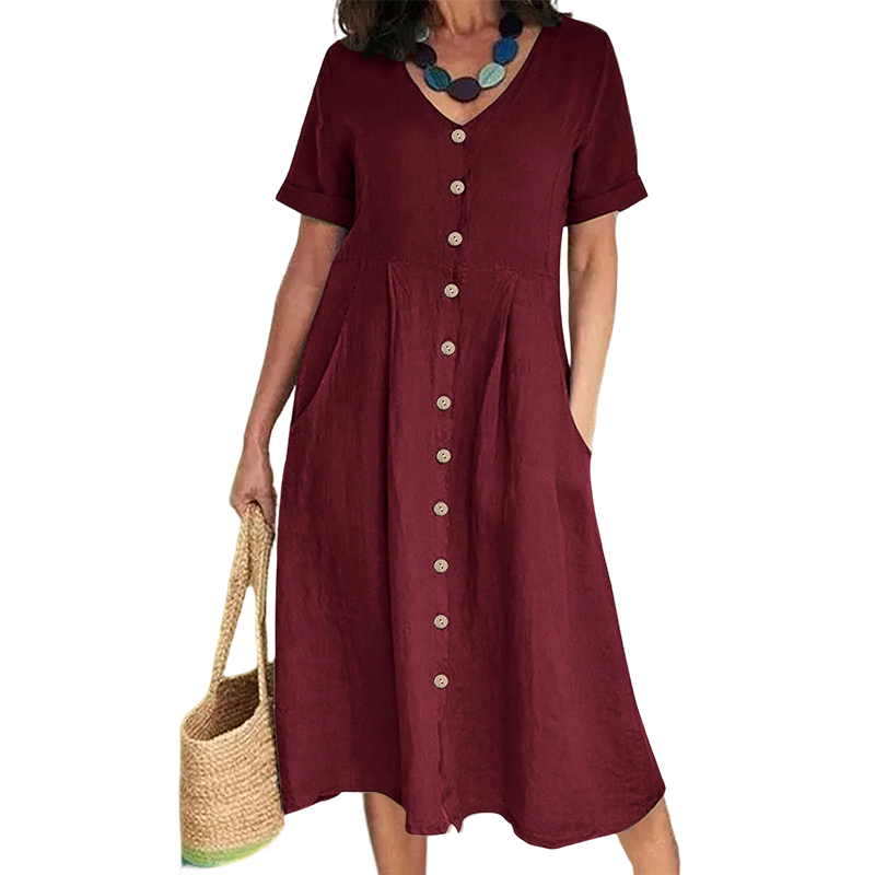 🎉 OFFRE LIMITÉE : 50 % DE RÉDUCTION ! 💕 Robe midi fluide d'été