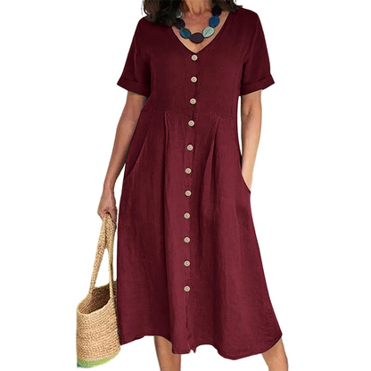 🎉 OFFRE LIMITÉE : 50 % DE RÉDUCTION ! 💕 Robe midi fluide d'été