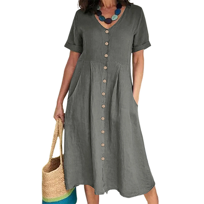🎉 OFFRE LIMITÉE : 50 % DE RÉDUCTION ! 💕 Robe midi fluide d'été