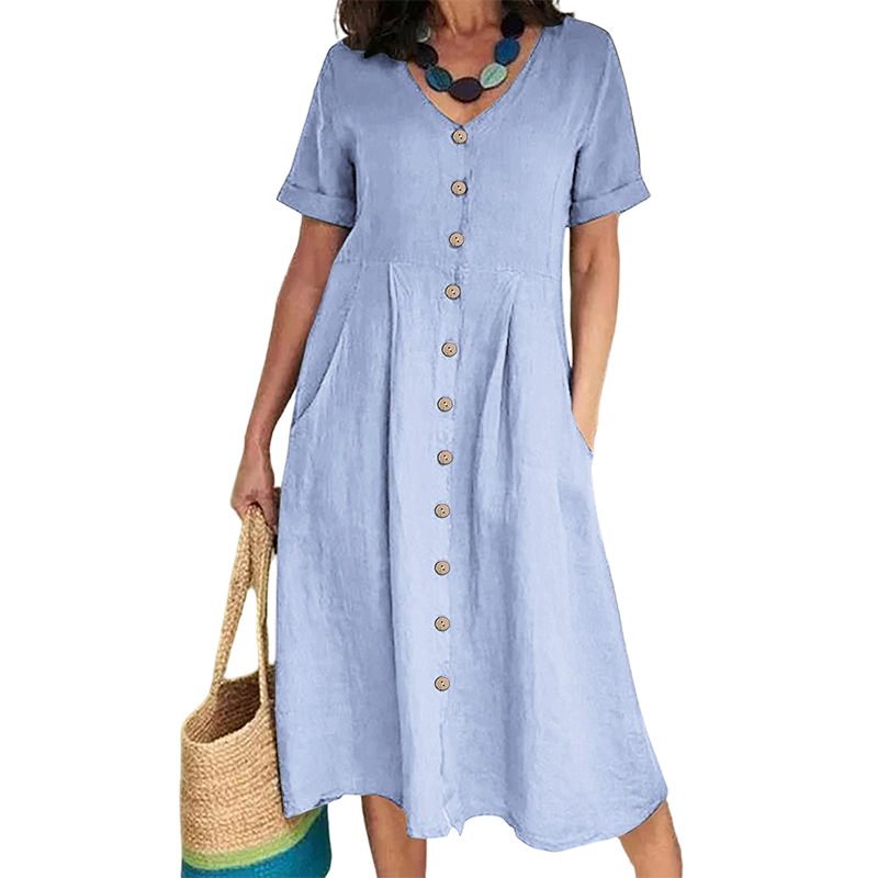 🎉 OFFRE LIMITÉE : 50 % DE RÉDUCTION ! 💕 Robe midi fluide d'été