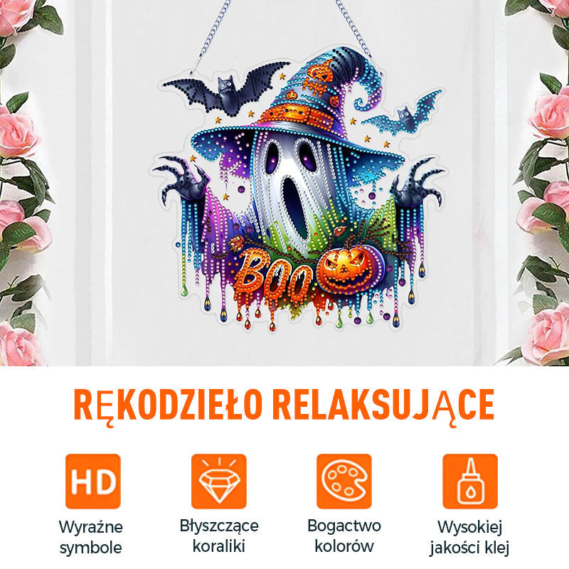 Kit de décoration suspendue en forme de diamant à faire soi-même pour Halloween (adultes)