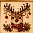 🎄🎅 Kit de peinture de Noël à perles et strass, loisir créatif pour enfants et adultes, décoration festive brillante pour les fêtes ✨