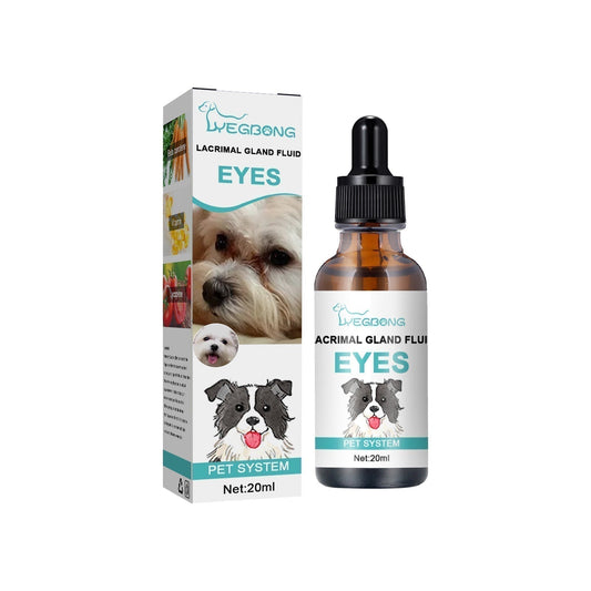 🐱🐶 Nettoyant et gouttes pour les yeux des animaux de compagnie – Formule douce au pH équilibré, sans danger pour les chiens et les chats