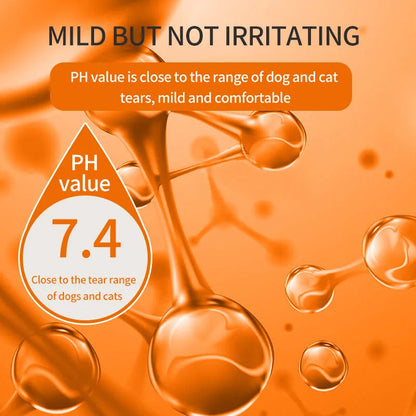 🐱🐶 Nettoyant et gouttes pour les yeux des animaux de compagnie – Formule douce au pH équilibré, sans danger pour les chiens et les chats