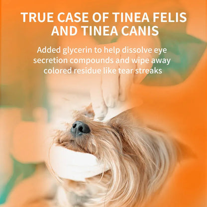 🐱🐶 Nettoyant et gouttes pour les yeux des animaux de compagnie – Formule douce au pH équilibré, sans danger pour les chiens et les chats