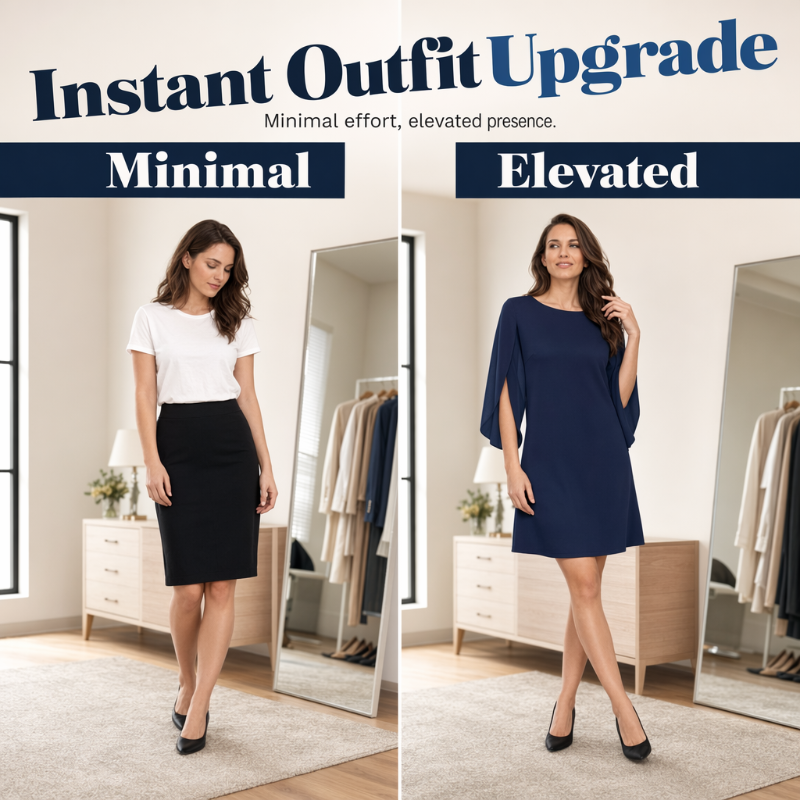 👗Robe courte femme élégante col rond, manches cape fendues fluides, coupe droite unie pour cocktail et bureau🍃 Robe décontractée coupe confortable, disponible en grande taille pour toutes silhouettes🔥-50%