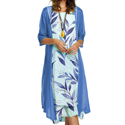 Ensemble de robe à fleurs flatteur