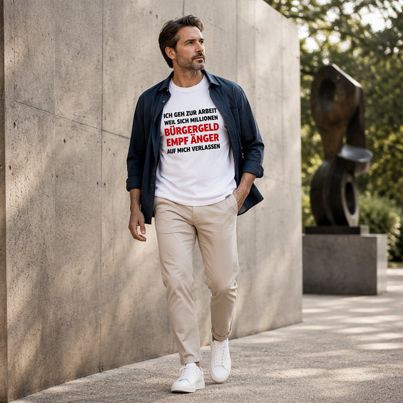 👕 50 % DE RÉDUCTION ! 😄 T-shirt homme décontracté à col rond avec un slogan amusant – Coton doux, imprimé original et coupe confortable – Parfait pour les journées détente et la bonne humeur ✨