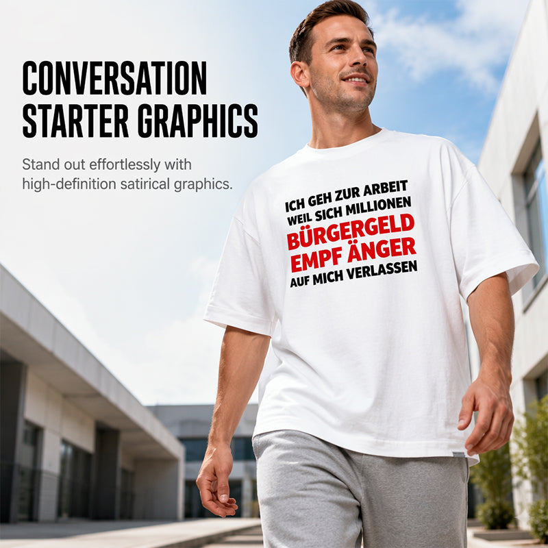 👕 50 % DE RÉDUCTION ! 😄 T-shirt homme décontracté à col rond avec un slogan amusant – Coton doux, imprimé original et coupe confortable – Parfait pour les journées détente et la bonne humeur ✨