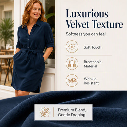 🔥-31%🌷 Robe-chemise slim fit simple et polyvalente, idéale pour le bureau et les sorties 🤍 Longueur mi-longue, confortable