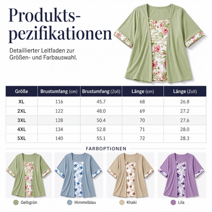 🌺Ensemble d'été deux pièces en faux tissu à imprimé floral pour femme
