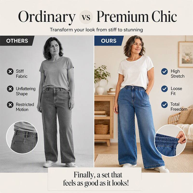 Women's Casual Straight-Leg Cropped Jeans