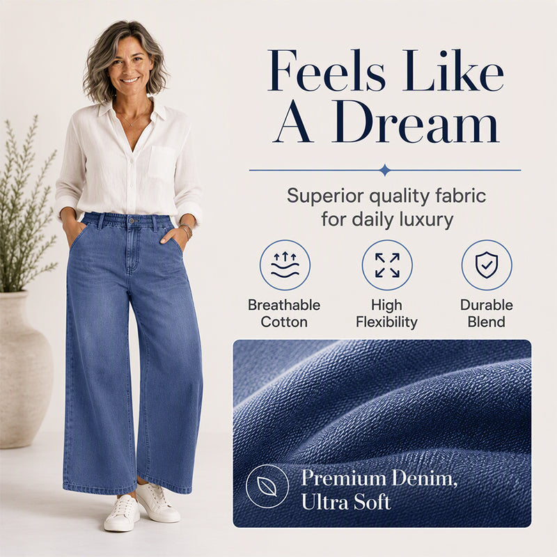 Women's Casual Straight-Leg Cropped Jeans