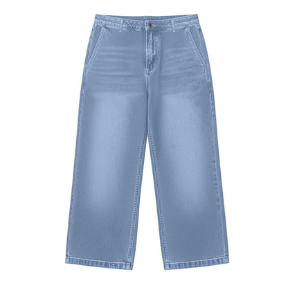 Women's Casual Straight-Leg Cropped Jeans