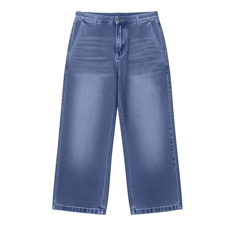 Women's Casual Straight-Leg Cropped Jeans