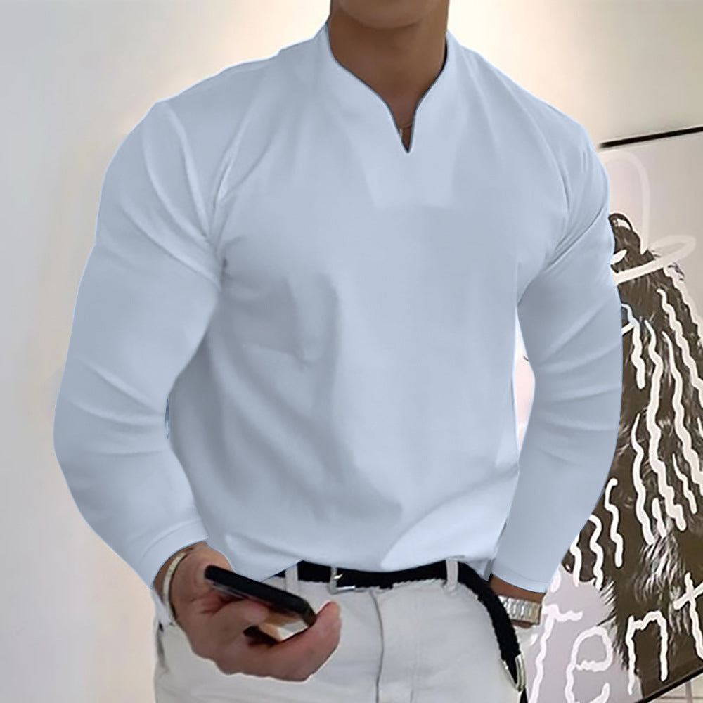 💥-Automn Promotion-49% OFF-💥 T-shirt en coton à manches longues à manches longues avec poche-7