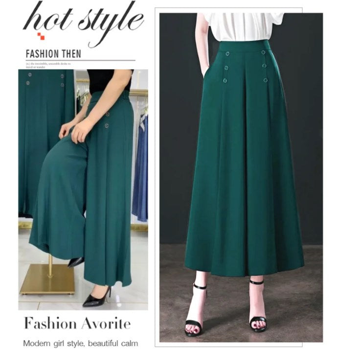 🔥Vente d'été de fin de saison🔥 Pantalon large plissé élégant-1