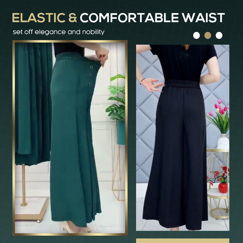 🔥Vente d'été de fin de saison🔥 Pantalon large plissé élégant-6